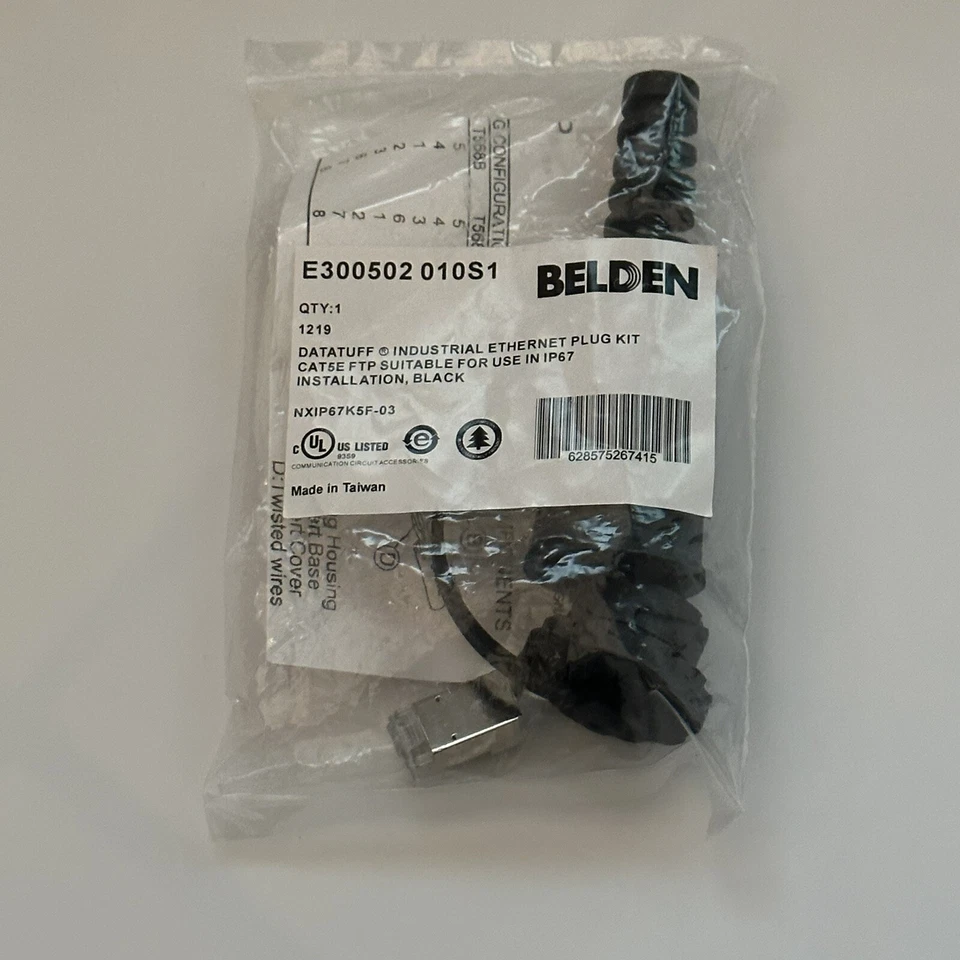 Belden Wire & Cable E300502 010S1/ CAT 5E/ Black - Image 1 of 3