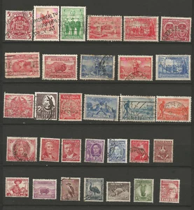 Australie 1930-50 30 timbres oblitérés /T5582 - Imagen 1 de 1