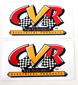 2 CVR High Performance Electrical Products Auto Racing Stickers New NOS 1990's - Picture 1 of 3