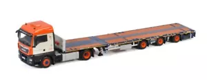 WSI, MAN TGX XLX EURO 6C 4x2 con piattaforma a 3 assi UNIVERSAL TRANSPORT, 1/... - Foto 1 di 2