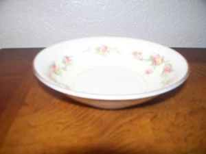 Homer Laughlin Countess Fruit/Dessert (Sauce) Bowl -Georgian Eggshell  Pink,Yel - Picture 1 of 1