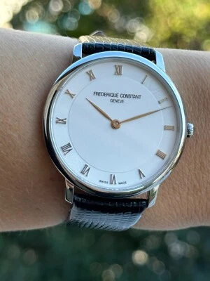 Frederique Constant Slimline Quartz Mens 39mm Swiss Made FC200/220/245X5S34/B/6 - Image 1 of 4