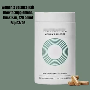 Women's Balance Hair Growth Supplement, Thick Hair, 120 Count Exp 03/26 - Picture 1 of 8