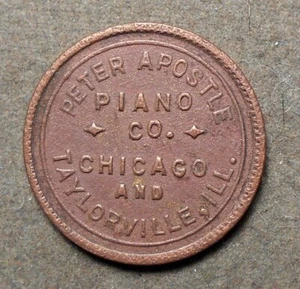 C457 Chicago And Taylorville Ill., Peter Apostle Piano Co. Coinola Orchestras - Bild 1 von 2