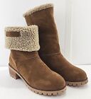 ROSY womens winter boots shoe sizes 9, 9.5 & 10M Tan faux suede & fur upper NEW