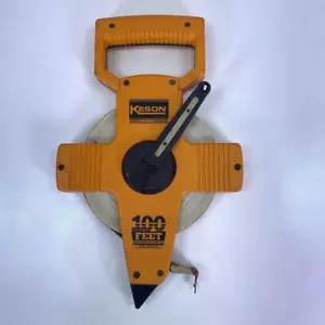 Keson Measuring Tapes Rulers Engineers Retractable Winding Orange OTR-18-100 - Picture 1 of 7