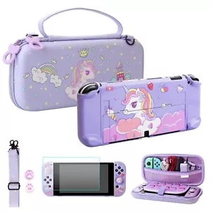 For Nintendo Switch OLED Travel Bag with 10 Card Slots Anti Fall Carrying Case - Picture 1 of 7