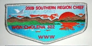 Woa Cholena Lodge 322 2009 Southern Region Chief OA Flap - Mobile Area Council - Picture 1 of 1