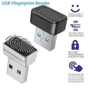 USB Fingerabdruckleser Mini für Windows 7 8 10 11 Hello, Biometrischer Scanner - Bild 1 von 7