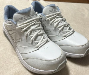 New Balance White Leather 928v3 WW928WK3 Women's Walking Shoes Size 12 2A - Picture 1 of 10