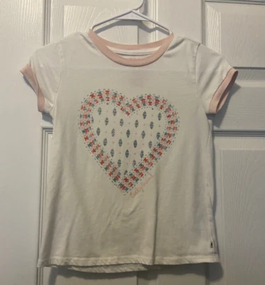 Camisa Lucky Brand Niñas Jóvenes Talla Mediana Manga Corta Estilo Boho Camisa Talla M Foto 1 de 2
