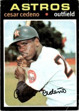 1971 Topps Baseball Cesar Cedeno RC Houston Astros #237 G-VG