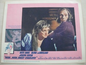 "Hush Hush,Sweet Charlotte" Original 1964 Bette Davis Agnes Moorehead Lobby Card