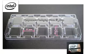30 - Prozessorfach LGA2011 passt Xeon E5 E7 v2 v3 - 51 x 52,5 mm passt 300 CPUs - Bild 1 von 6