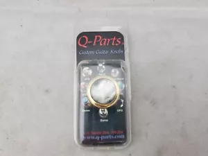 Q-Parts Guitar Knobs, Dome Gold Acrylic Black Pearl, Ships Free - Picture 1 of 9