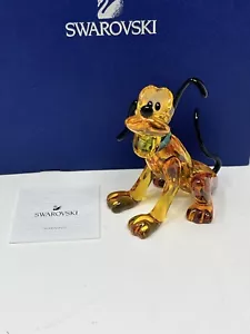 Swarovski Crystal Disney Pluto Figurine 1119964 MIB - Picture 1 of 14