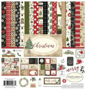 CARTA BELLA "CHRISTMAS" 12X12 PAPER KIT WINTER  HOLIDAY SCRAPJACK'S PLACE - Picture 1 of 12