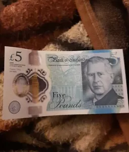 King Charles £5 Note CA57 894491 - Picture 1 of 2