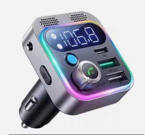 Bluetooth FM Transmitter Car Wireless MP3 Player USB Car Charger Adapter UK - Picture 1 of 6