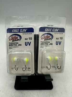 2x Plantilla ártica de tungsteno garra de águila 1/12 oz brillante talla 10 blanca Chartreuse Foto 1 de 4