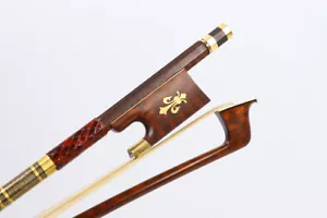 Arco per violino 4/4 fiamma legno di serpente avanzata coda di cavallo dritta buon equilibrio - Foto 1 di 6