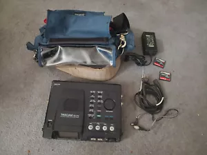 TASCAM HD-P2 Portable Stereo Audio Recorder w/ AC Adapter & Portabrace Bag - Picture 1 of 8