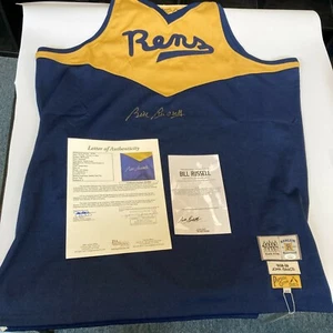 Bill Russell Signed Harlem Rens First African American Team Jersey With JSA COA - Picture 1 of 11