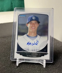 Matt Wisler 2013 Bowman Chrome BCA-MWI San Diego Padres prospect autograph - Picture 1 of 2