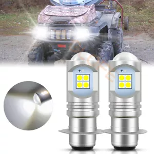 2x For Suzuki King Quad LTF4WDX LTF300F LTA700X 100W H6M P15D LED Headlight Bulb - Picture 1 of 10