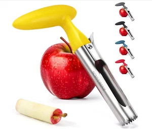 Apple Corer Tool – Stainless Steel, Easy to Use & Clean, Sharp Serrated Blades - Picture 1 of 7
