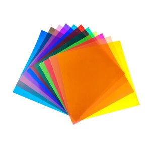11Pcs Gels Light Filter 11.8"x11.8" Color Correction Gel Transparent Color Film - Picture 1 of 22