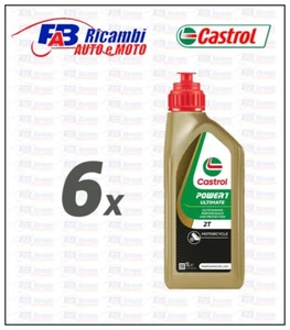 6 LT LITRI OLIO MOTORE 2 TEMPI CASTROL POWER 1 ULTIMATE 2T - Foto 1 di 1