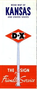 1953 D-X Road Map: Kansas NOS - Picture 1 of 1