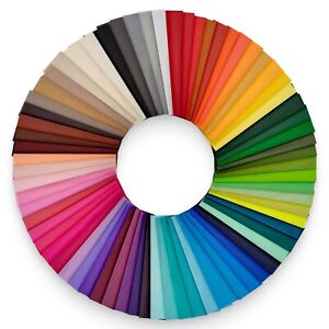 Seidenpapier 50x75cm 10 Bögen Blumenseide Packseide farbig uni 70 Farben