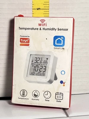 Tuya Smart WiFi Temperature Humidity Sensor Meter App Remote Linkage Indoor# 32  - image 1 of 2