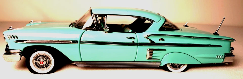 Chevy Impala 1958 cupé deportivo Danbury como nuevo escala 1:24 INV# 5368 Foto 1 de 4