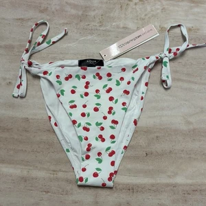 NWT Aqua Swim Cherries Bikini Swim Bottom Sz M - Picture 1 of 8