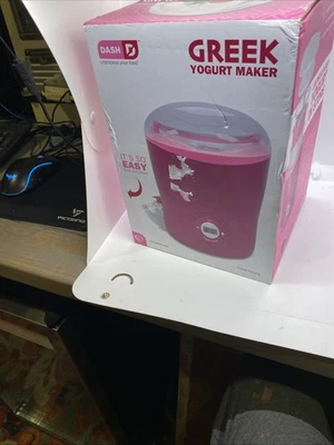 Yogurtiera greca Dash avvio rapido personalizza il tuo yogurt rosa vaniglia cioccolato - Immagine 1 di 4