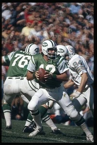 Quarterback Joe Namath Of The New York Jets 1970 OLD NFL PHOTO 1 - Foto 1 di 1
