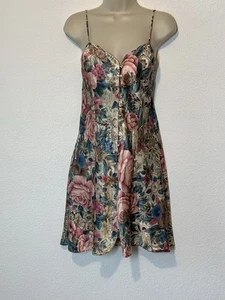Vintage 90s Y2K Victoria Secret Large Chemise Slip Dress Coquette Cottage - Picture 1 of 7