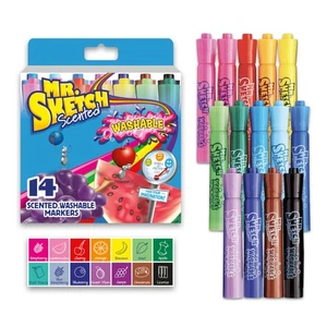® Marcatori Profumati Punta a Scalpello Confezione Assortita da 14 - Foto 1 di 4