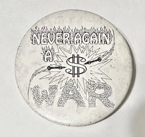 RARE VINTAGE ANTI WAR PINBACK BUTTON VIETNAM WAR ERA ART POLITICAL - Bild 1 von 4