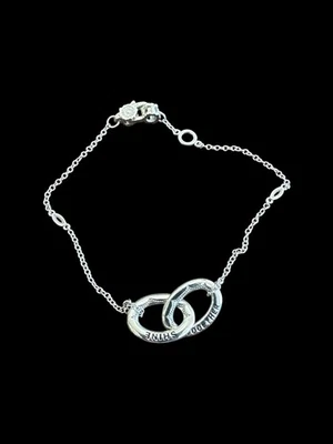 Pulsera Estación Ónix Negro Plata Tacori 7" Foto 1 de 3