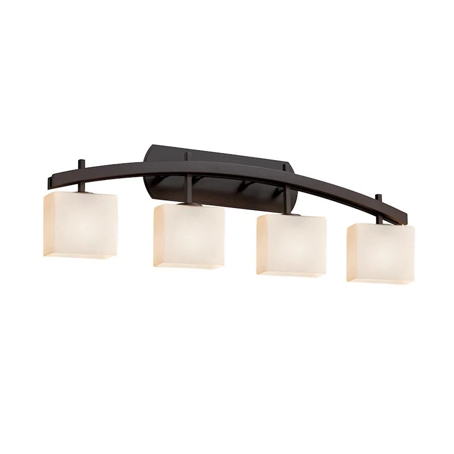 Justice Design Group Fusion 35.5" Archway 4 Light Bathroom Vanity Light Bronze - Image 1 of 1