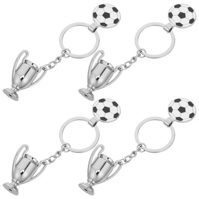 Portachiavi con di calcio da 4 pezzi: ciondolo commemorativo della - Immagine 1 di 4