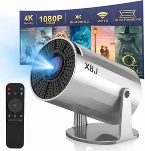 XBJ 1080P Mini Projector, Diamond Portable Movie Projector 4K 1080P - Picture 1 of 5
