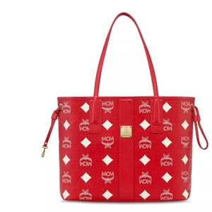 MCM Liz Shopper in Rot Maxi Visetos - Bild 1 von 15