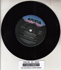 CARLY SIMON You're so vain 7" 45 rpm vinyl record NEW + juke box title strip - Bild 1 von 2