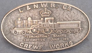 LNWR Crewe Works Badge George V Coronation 1911 - Picture 1 of 5
