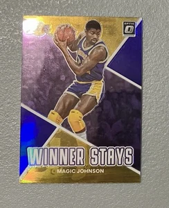 2022-23 MAGIC JOHNSON Panini Donruss Optic Purple Winner Stats Prizm #19 Lakers - Picture 1 of 2